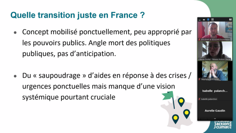 a Just Transition in France and the role of grassroots movements